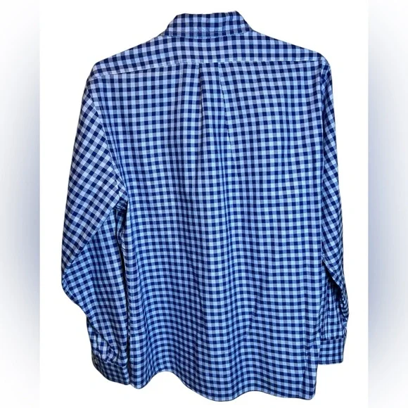 Brooks Brothers EST 1818 Regent Fit Blue Plaid Button Down Size Large - Picture 3 of 4